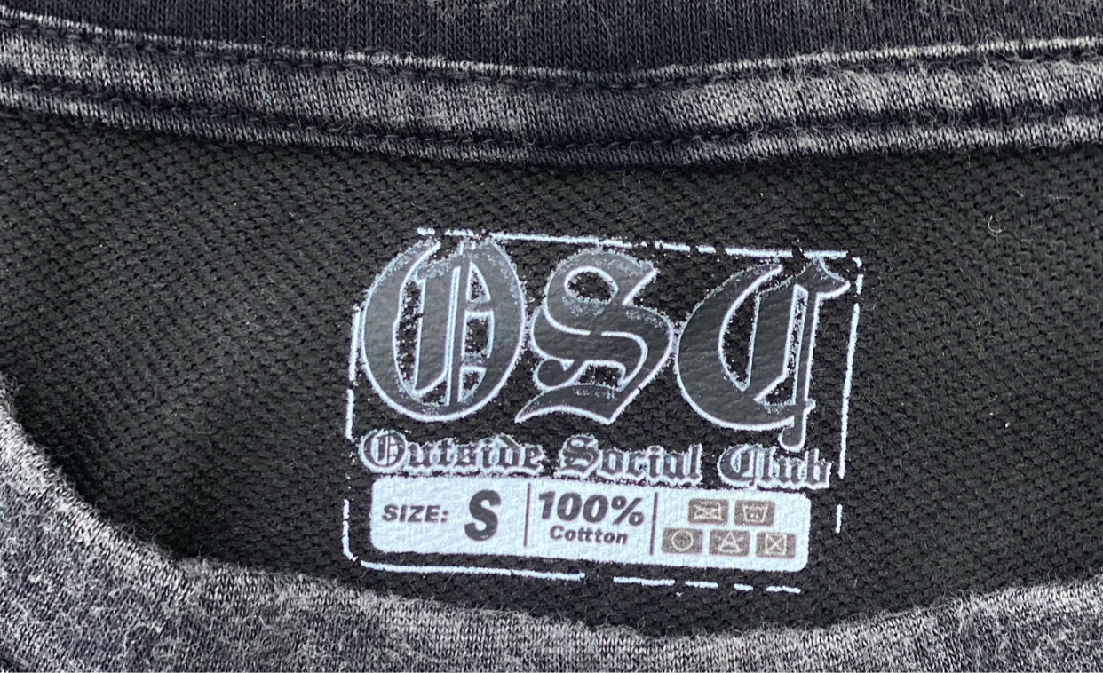 Acid washed Graphic T "Banner"