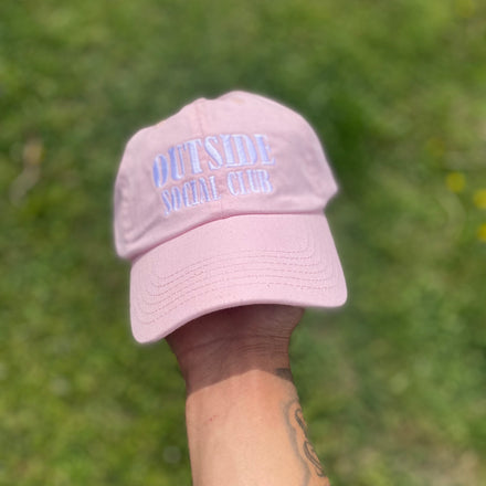 Pink curved bill "Member's only" hat