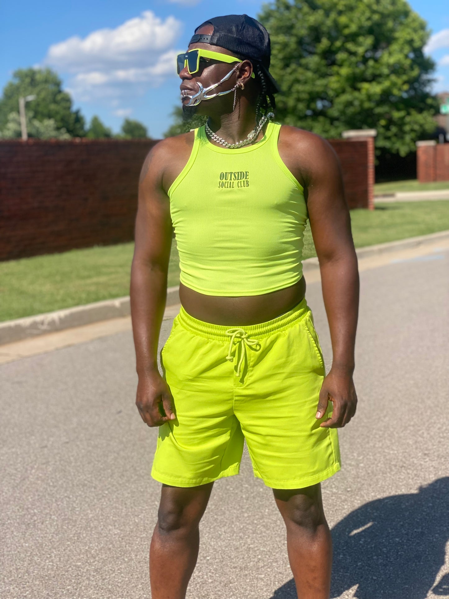 Osc crop tank top